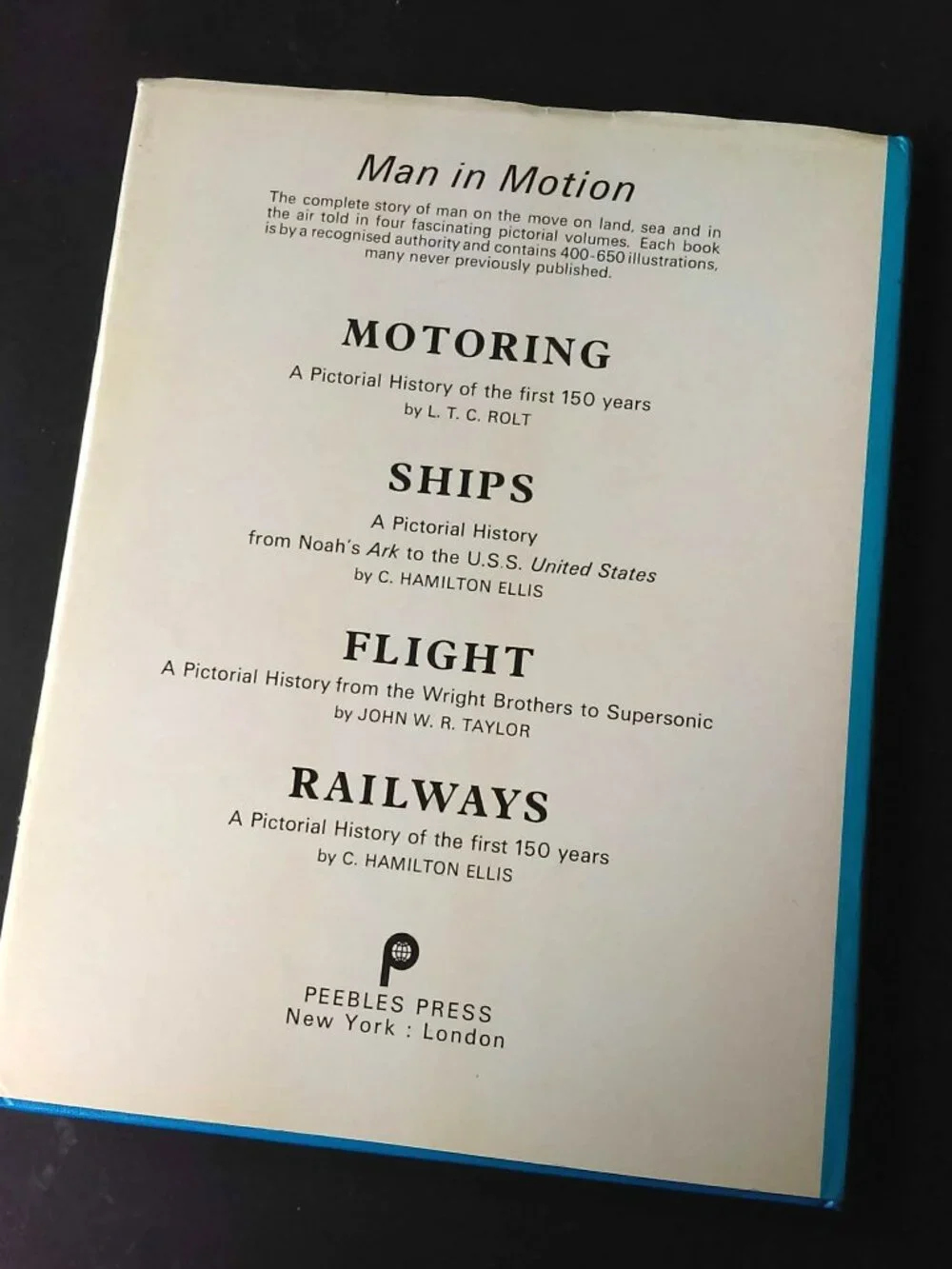 Motoring: A Pictorial History of the First 150 Years by LTC Rolt - 1974 First Ed